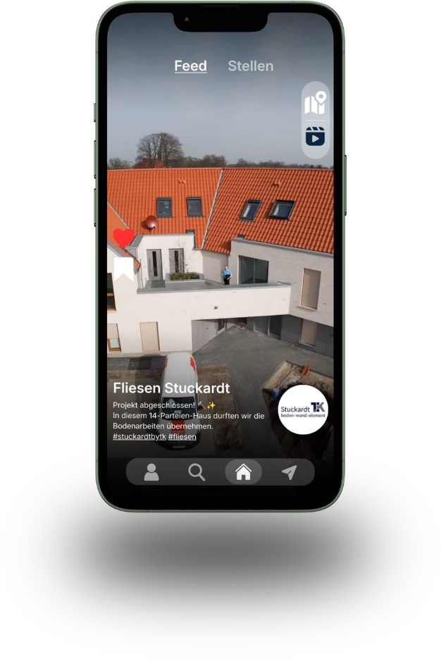 Original Applyo Video-Feed mit Unternehmenseinblicken und Stellen